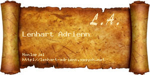 Lenhart Adrienn névjegykártya